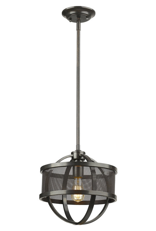 Luminaire suspendu 1 lumière Petitt, Étain, Étain