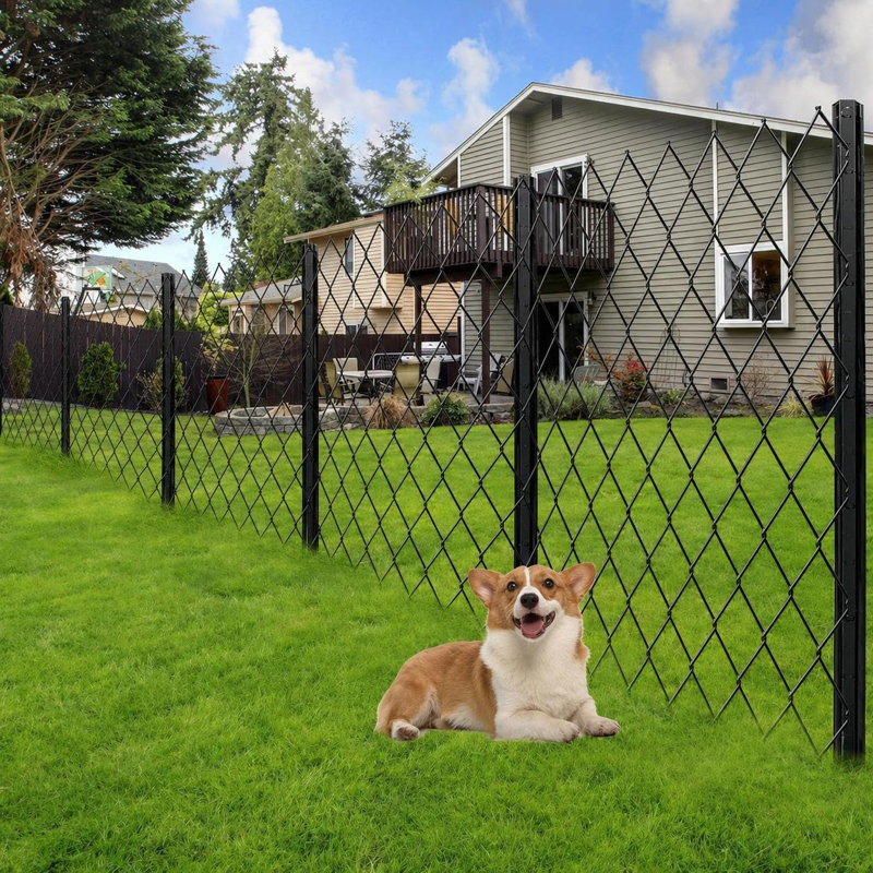 1 cm W Gate Fencing, 210cm H x 1cm W, Black