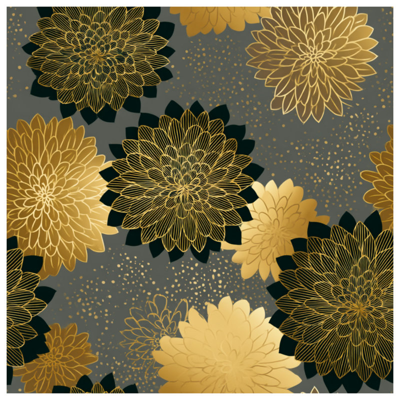 Tapisserie murale florale - Décoration murale à motif, H 104 po x 88 avec 4 œillets