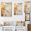 Or et blanc abstrait divisé II sur impression sur toile-97036959-97036960