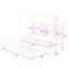 Lit en bois avec lit gigogne simple et tablettes-640805379-640805376