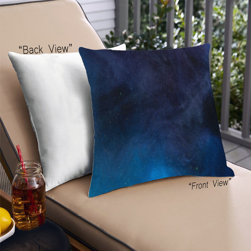 Coussin décoratif Color Focus Blue 26, Microsuède