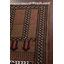 Tapis unique en laine noué à la main Balouch brun 2 pi 7 po x 3 pi 7 po New Age