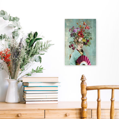 Botanical Japanese Elegant Surreal Contemporary Portrait Spring Wall Art