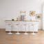 Tabouret pivotant en bois massif Aigan