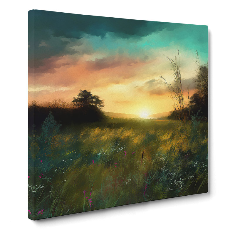 Meadow No.2 - No Frame Print, 35cm H x 35cm W x 3cm D