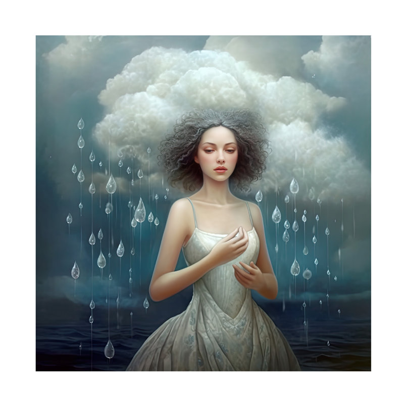 Art sur toile «Bolin Sasha Rain», H 24 po x l 24 po