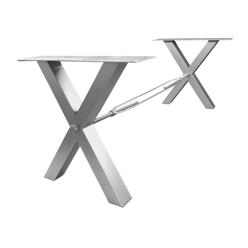 Saco Table Leg, Silver