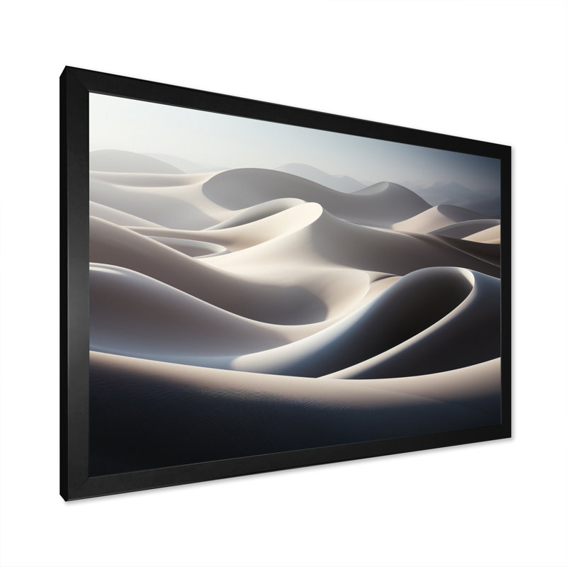 «Beach Photo Dune Dreams X», reproduction sur toile, H 16 po x l 32 po x P 1 po, Cadre simple noir