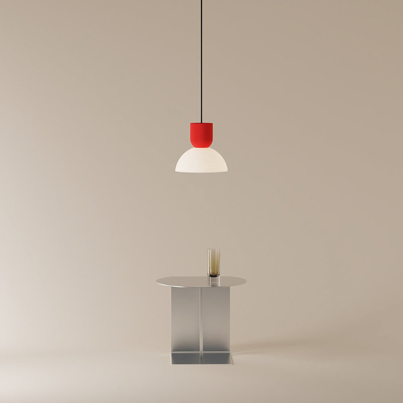 Buia Pendant Light, Poppy, White
