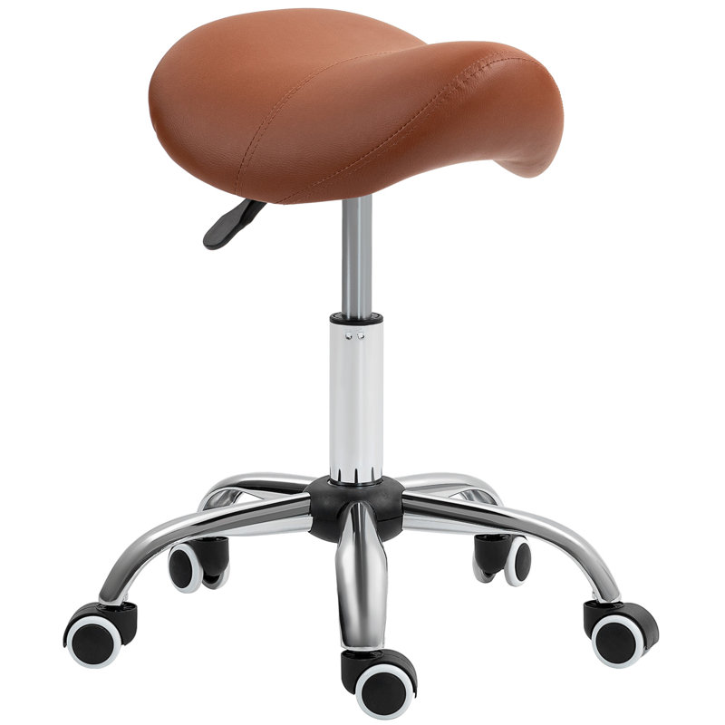 Carliyah Adjustable Height Lab Stool, Brown