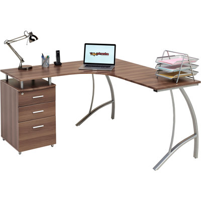 Ozella L-Shaped Writing Desk
