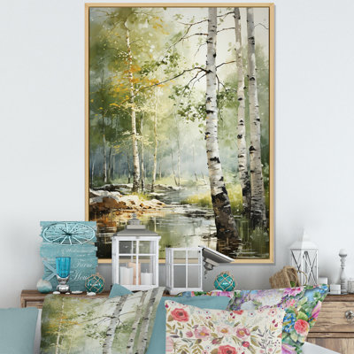 «Tranquil Shadows Green Forest III», reproduction sur toile