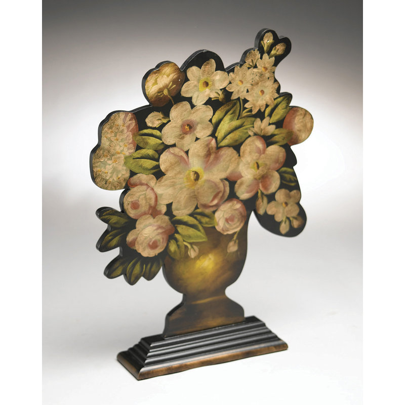 Oakengates Flower Basket Silhouette Sculpture