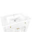 Meuble-lavabo de salle de bain 35,6 po Mid-Century