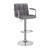 Wootton Swivel Upholstered Adjustable Height Counter Stool