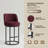 2-piece Linen-upholstered Bar Stools With Backrest For Kitchen Island-269811456