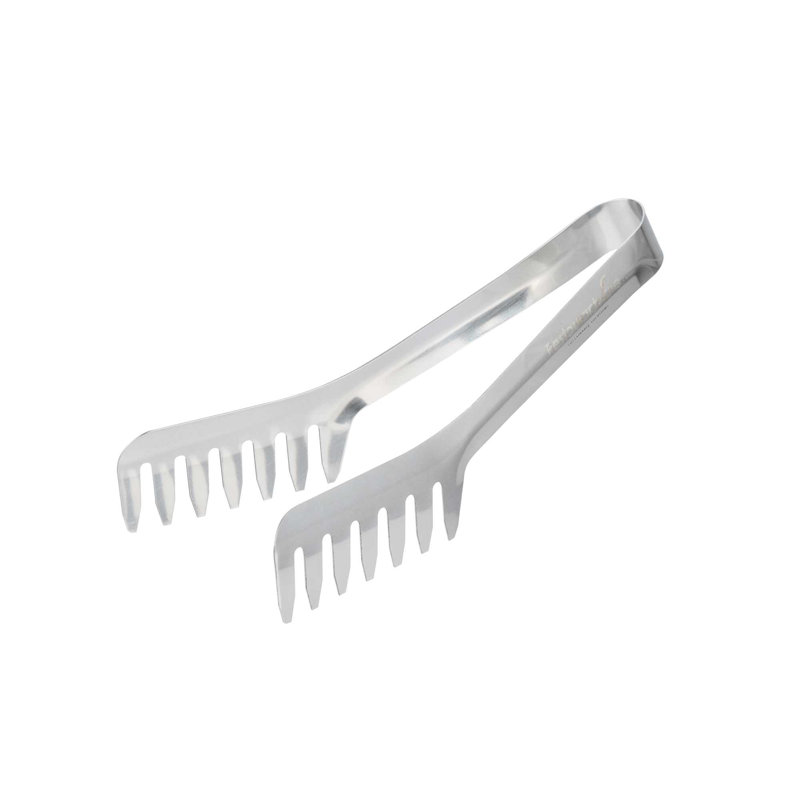 Pinces à pâtes pour restaurant - 12 pièces - Met Lux 7,68 "x 2,95" Pinces à spaghetti en acier inoxydable, poids lourd, prise facile, vont au lave-vaisselle - idéales pour les pâtes et les buffets
