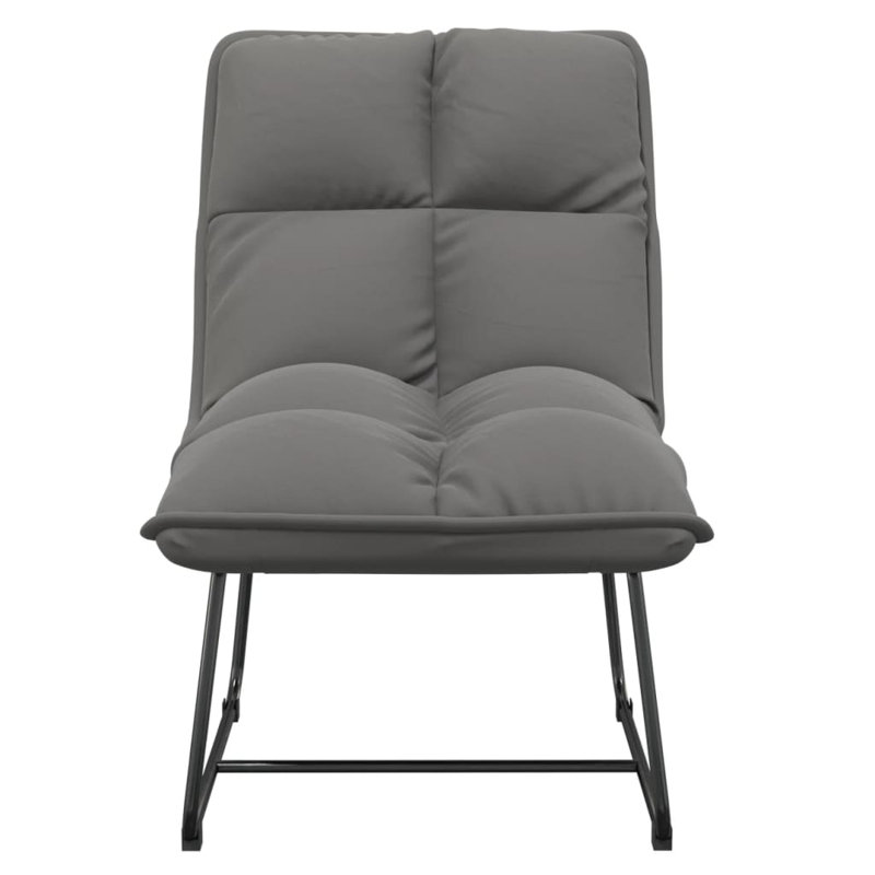 Fauteuil d'appoint Leisure Chair, Velours gris clair