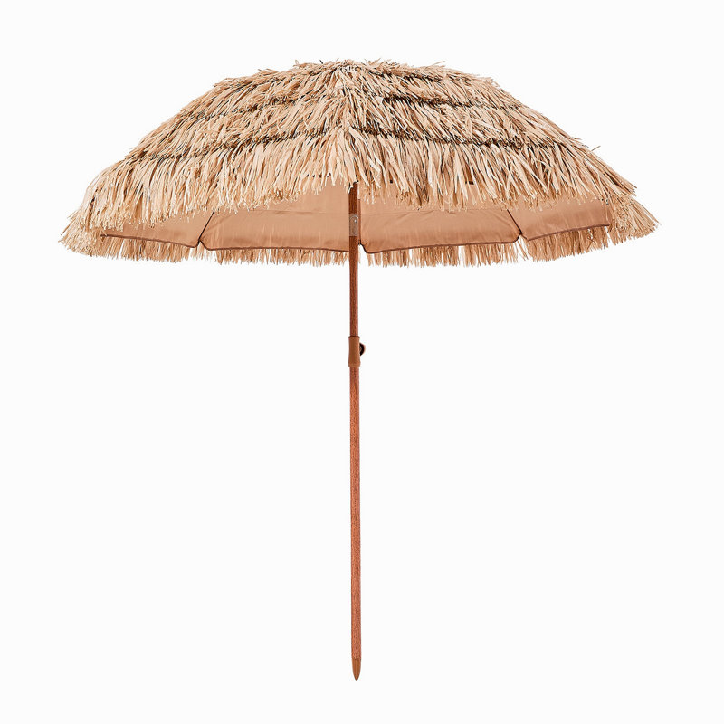 Parasol de patio en chaume Tiki, L 70,92 po x P 70,92 po