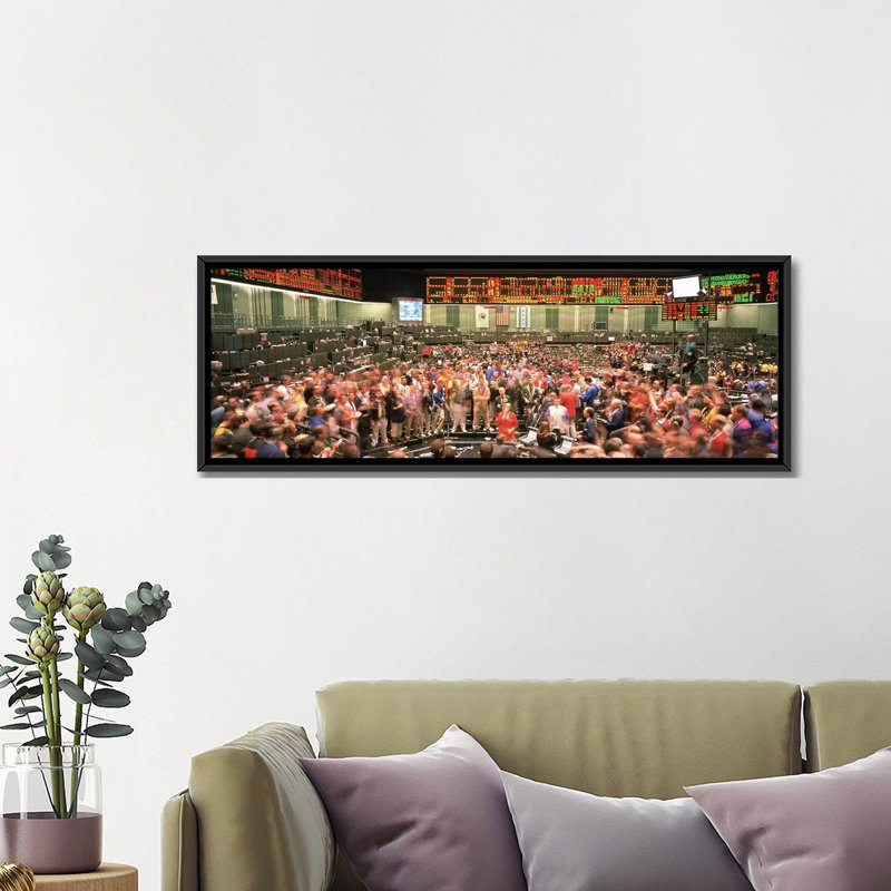 «Chicago Board of Trade, Chicago, Illinois», reproduction de photo sur toile, H 20 po x l 60 po x P 1,5 po, Cadre noir