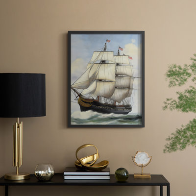 NAUTICAL Series LX, reproduction encadrée - bois massif
