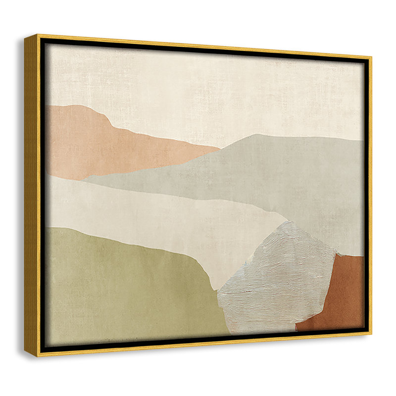 «Elspeth Pastel Views - Floater Frame», peinture sur toile, H 9,5 po x l 11,5 po, Gold
