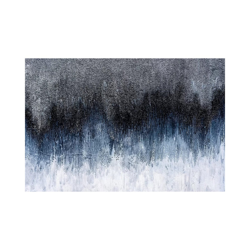 Silver Spark par Nikki Chauhan - impression d'art graphique, Pas de tapis, H 18 po x l 26 po x P 1,5 po, Toile tendue