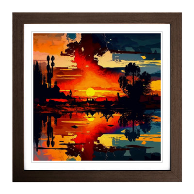 Sunset Expressionism No.1 - Framed Print
