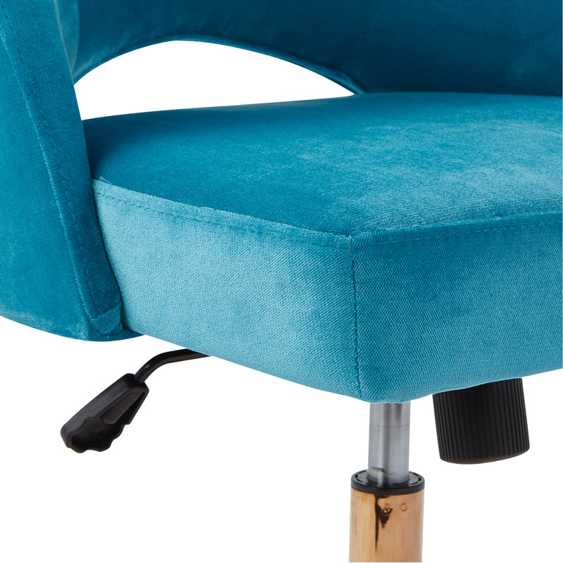 Chaise de travail Lula, Bleu, Or rose