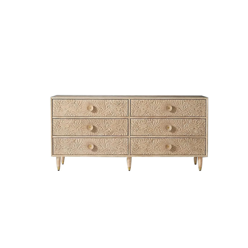 Buffet European Retro Fashion, Brun orangé