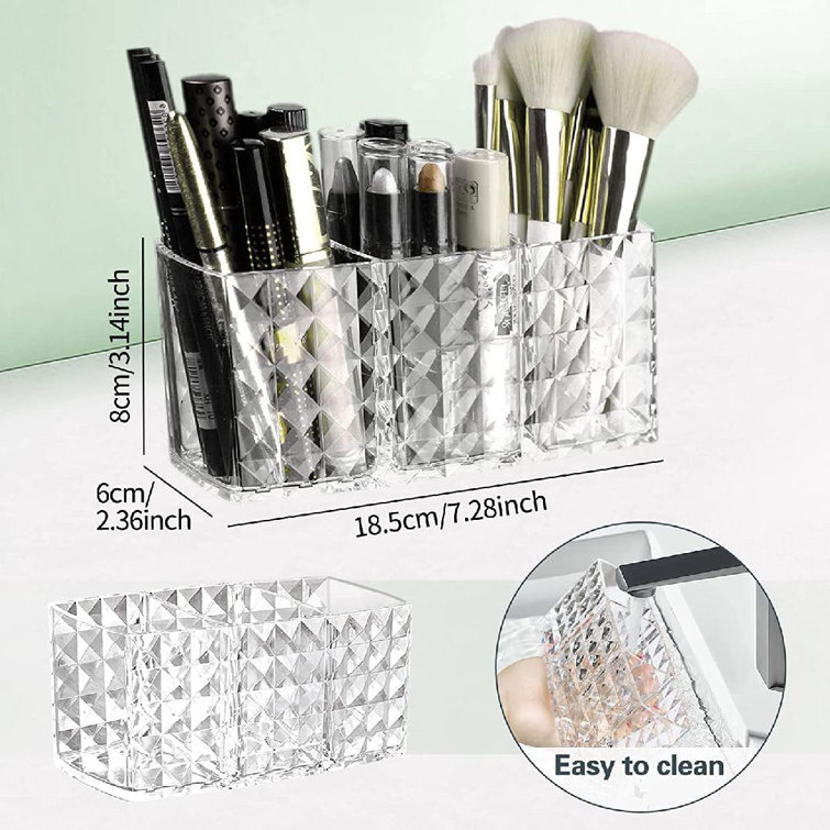 Acrylic Pen Holder Makeup Brushes Storage Box Eyeliner Foundation