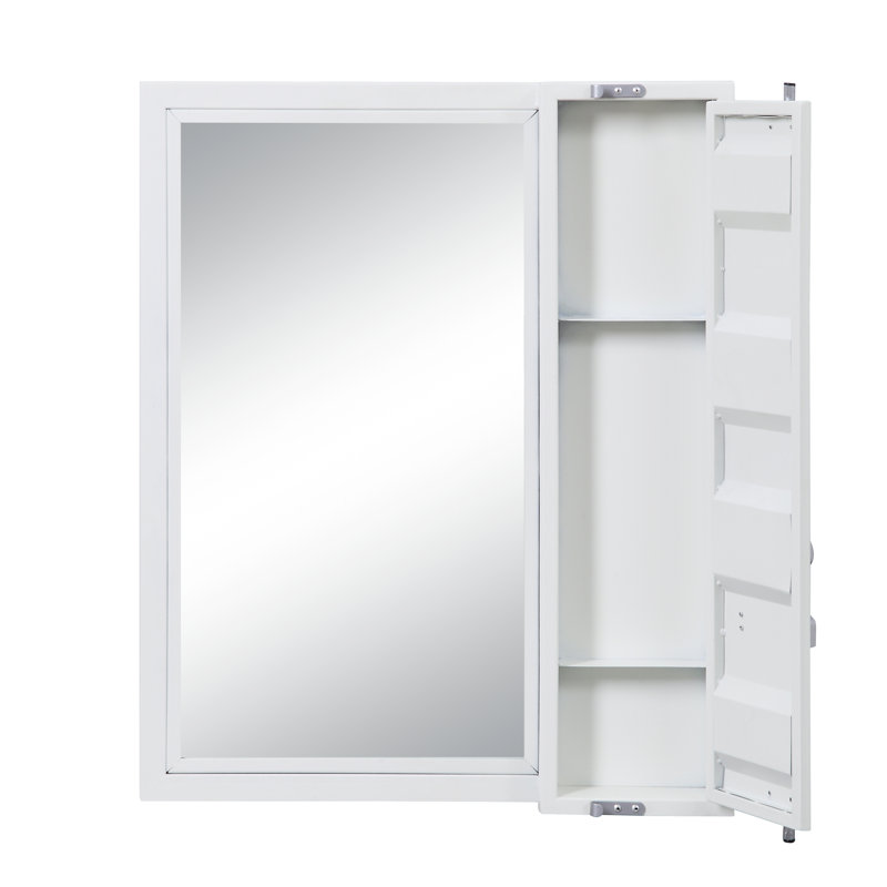 Miroir de salle de bain Cargo, Blanc
