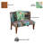 Vesta Bird Collage Print Settee, Multicolor