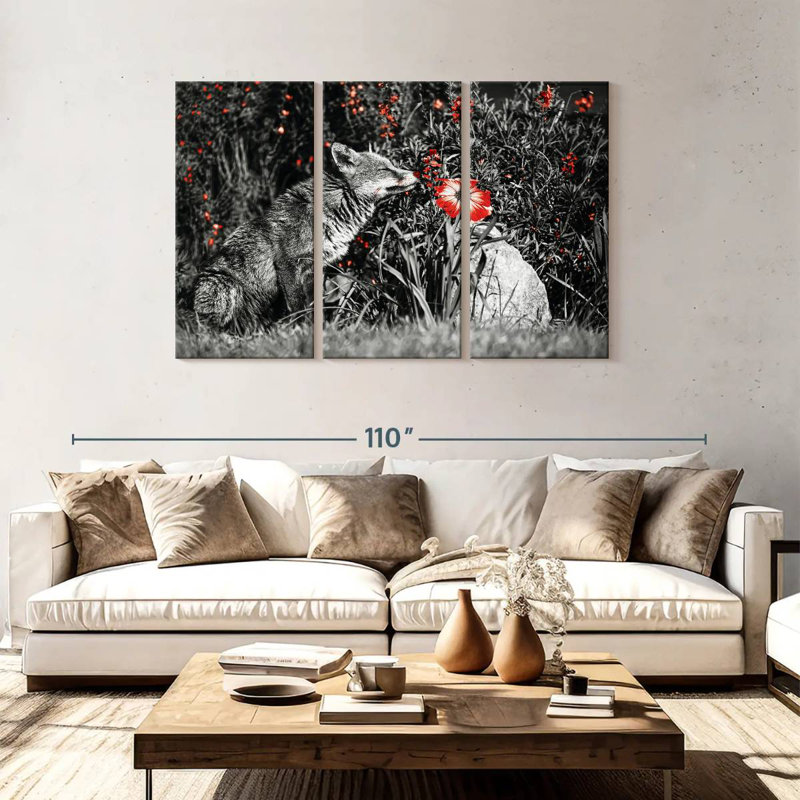 Brampt Red Fox Garden Pop, 48" H x 74" W