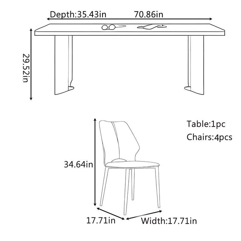 Skipton, 29.52"H x 70.86"L x 35.43"W