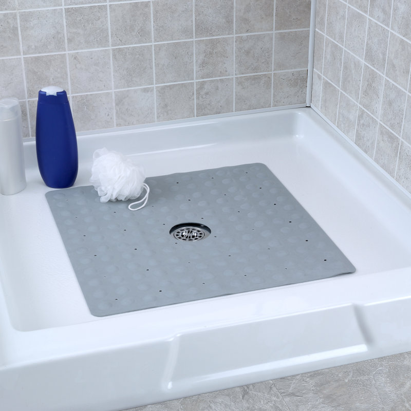 Tapis de douche Sandweiler, Gris