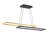 Double Entendre LED Black/Aged Brass Linear Pendant-97826400
