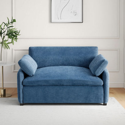 Oversized Chenille Accent Chair, Comfy Armchair With Pillows
