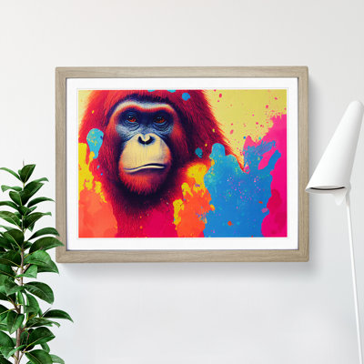 Orangutan Splash Vol.2 Abstract - Single Picture Frame Print