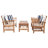 Sithal Acacia 4 - Person Patio Conversation Set with Cushions