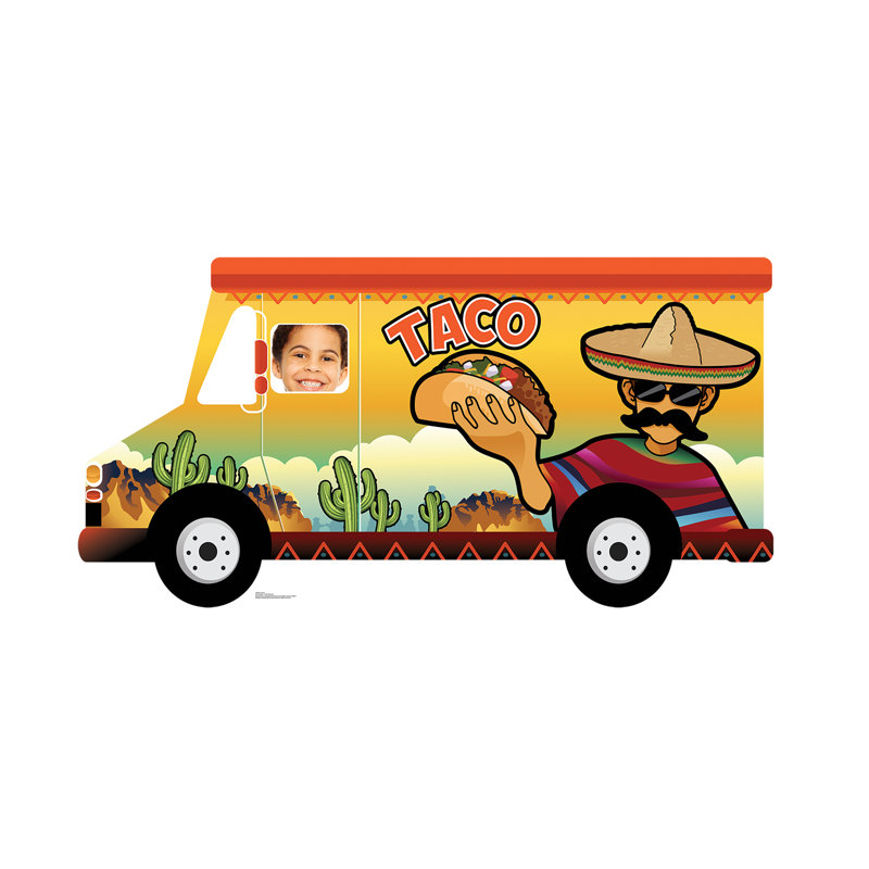 Life-Size Taco Truck Cardboard Standup with Face Cut-Out