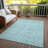 Washable Striped Indoor / Outdoor Rug-1146347552