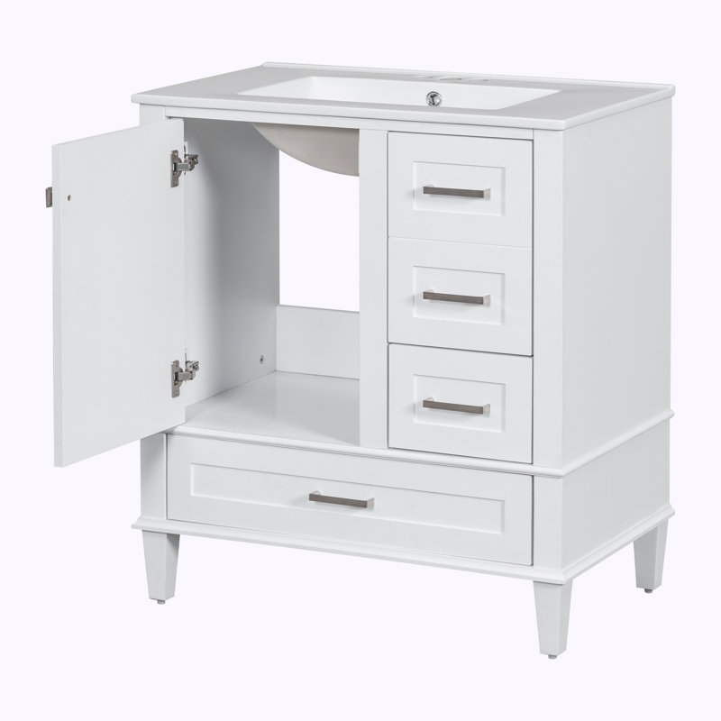 Meuble-lavabo avec lavabo Bathroon, Blanc
