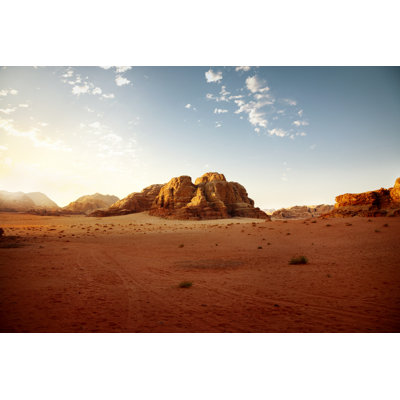 Jordanian Dessert at Sunrise 1 Piece Wrapped Canvas Wall Art