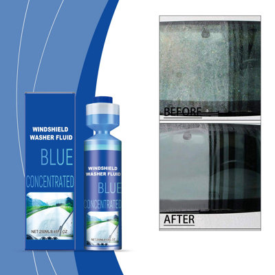 Water Bottle Blueberry Concentrated Windshield Washer Fluid 250ml Washer Fluid Car Windshield1 Bottle Makes 8 Gallons Long-Lasting Clear Vision