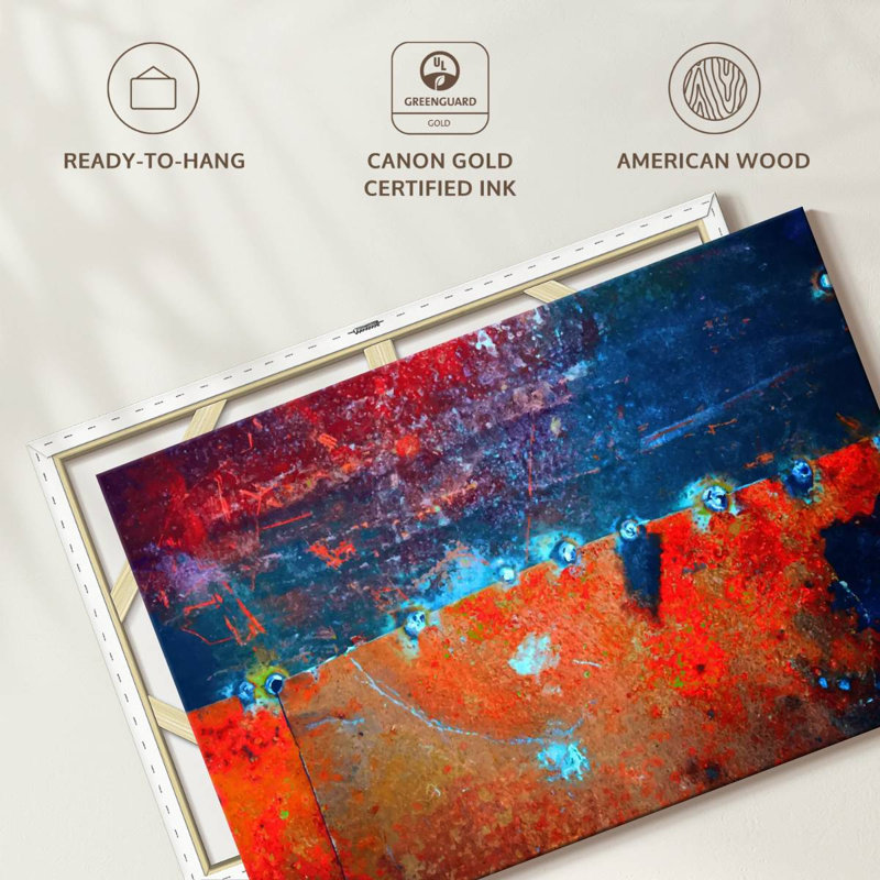 Avery Rust Abstract, 16" H x 24" W