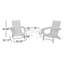 Ensemble 3 pièces POLYWOOD Adirondack moderne-68603041