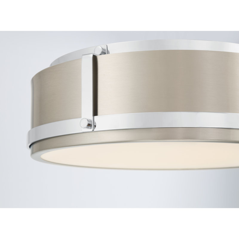 Lynca 13.75" 5CCT LED Flush Mount, Chrome