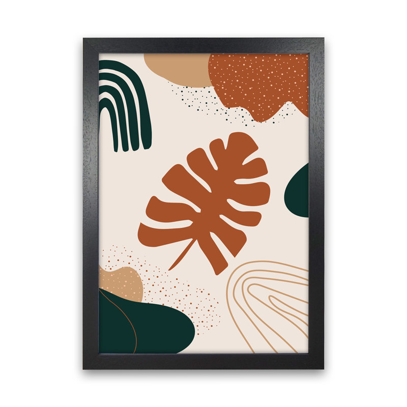 Autumn Abstract 01 - Print, Black Framed, 46cm H x 34cm W x 3cm D